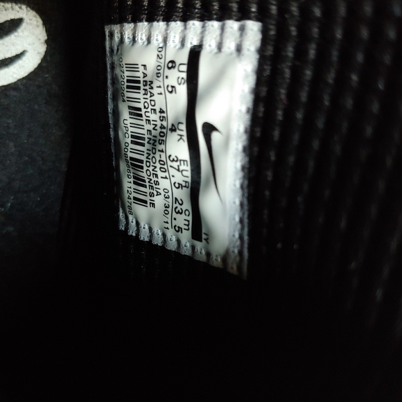 Nike 6.0 Balsa Mid Lite Size 6.5 Black Sneakers - Picture 7 of 8